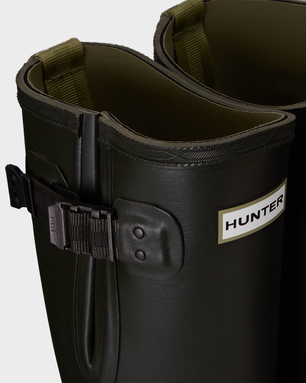 Hunter Mujer Balmoral Side Adjustable 3Mm Neoprene - Botas de Lluvia Verde Oscuro Oliva - 516-XRVKGF